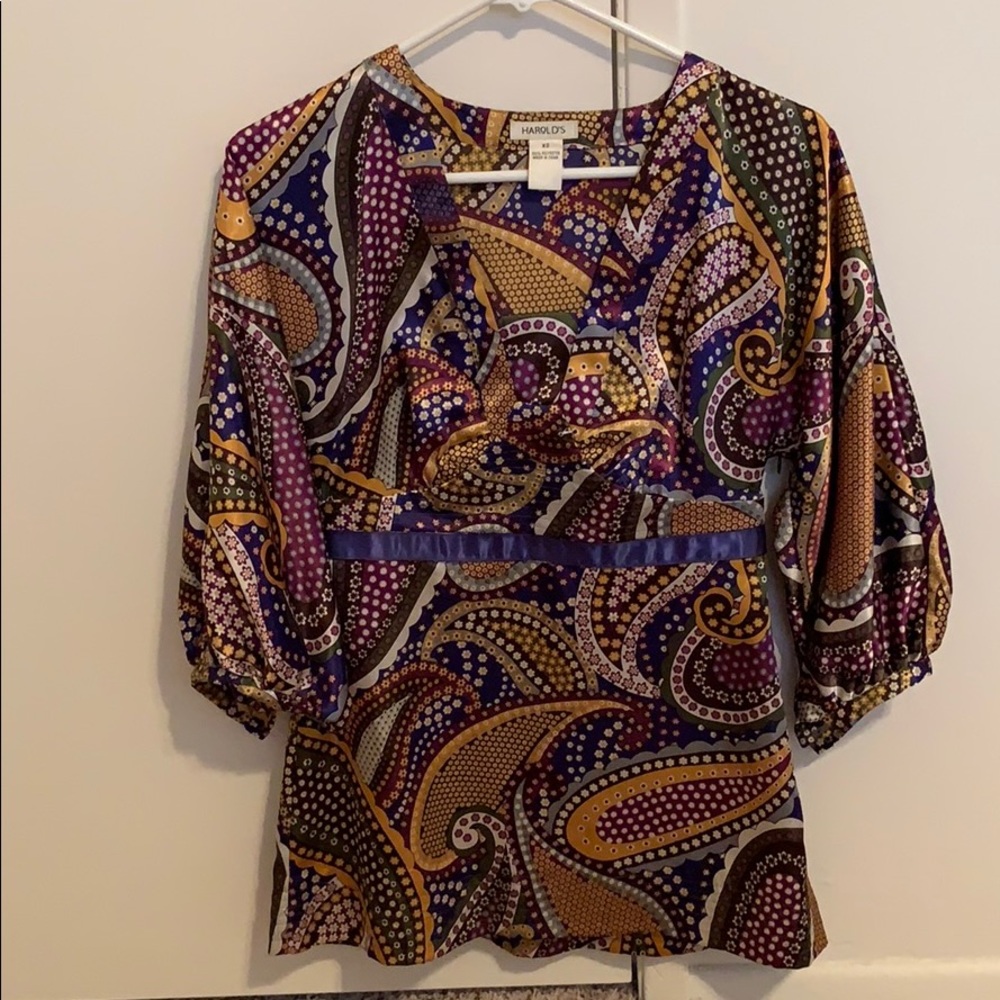 Paisley Harold’s top for work or fancy dinner